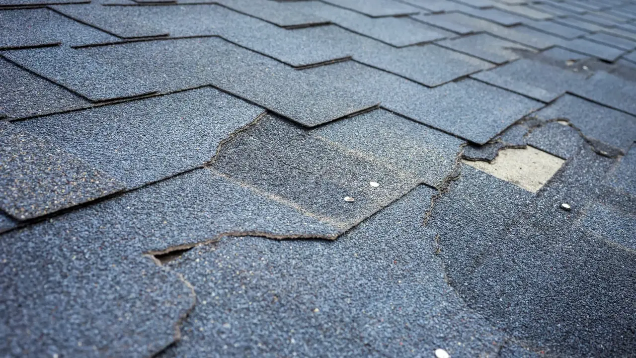 Roof damage storm